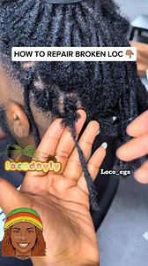 4.1K reactions · 335 shares | How to repair broken locs 癩 Follow @locsdayly and @locsdaylyhaircare #viral #longhair #locs #fyp #dreadlocksdaily #loccare #locrepair #viralreels #explorepage #dreadlocks #viralreels #blackhair #fblifestyle #fypシ❤️❤️ : Loco_egs | Locsdayly | Facebook