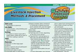 Livestock Injection methods & placement