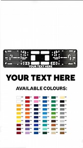 Custom Personalized European License Number Plate Frame Holder With Your Name or Text, Car Accessories - Etsy