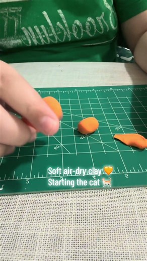 Making a cat from soft air-dry clay 🐈 Part 1 ✨
