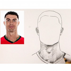16K views · 1.1K reactions | Pencil Sketch Cristiano Ronaldo #cr7 #drawing | Sayed Drawing Academy | Facebook