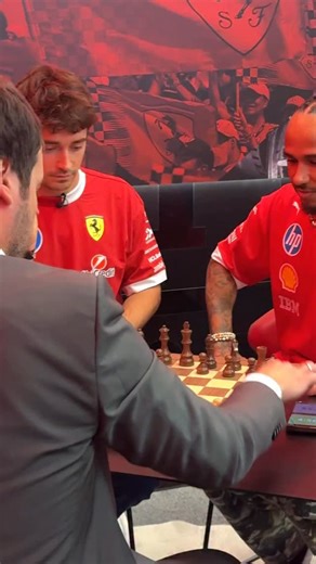 Taking chess to new levels in Baku 📈♟ | Scuderia Ferrari HP