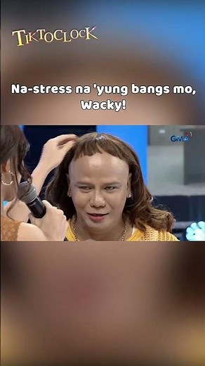Na-stress na 'yung bangs mo, Wacky! #shorts | TiktoClock
