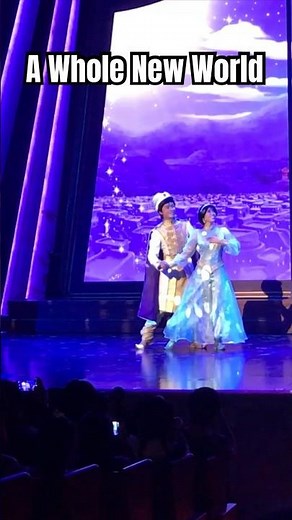 ALADDIN and JASMINE in A WHOLE NEW WORLD from ALADDIN at DISNEYLAND!!