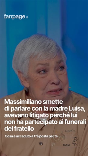 Spettacolo Fanpage.it on Instagram: "La seconda storia a C'è posta per te ha per protagonisti Luisa e Vincenzo. È stato l'uomo a chiamare la trasmissione per conto della sorella alla quale il figlio non parla da 8 anni. Luisa ha raccontato di essere stata una buona madre, di non avergli mai chiesto nulla benché vivessero a casa insieme. La situazione sarebbe cambiata dopo l'arrivo di Daniela nella sua vita, la sua compagna. La donna è più grande di 10 anni ed è una figlia. Massimiliano si trasfe