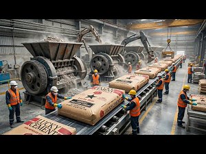 FULL PROCESS | Inside the Cement Factory – How Cement Is Made in Modern Factories