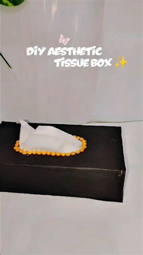 DIY Aesthetic Tissue Box ✨ (Budget Friendly) || Make Your Own Tissue Box at Home 😍|| #nobatidao