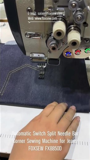 Automatic Switching Split Needle Bar Corner Sewing Machine for Jeans