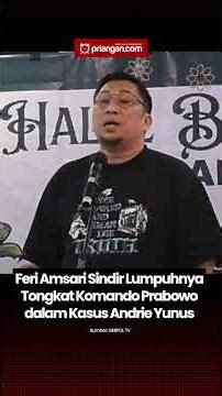 Feri Amsari Sindir Lumpuhnya Tongkat Komando Prabowo dalam Kasus Andrie Yunus