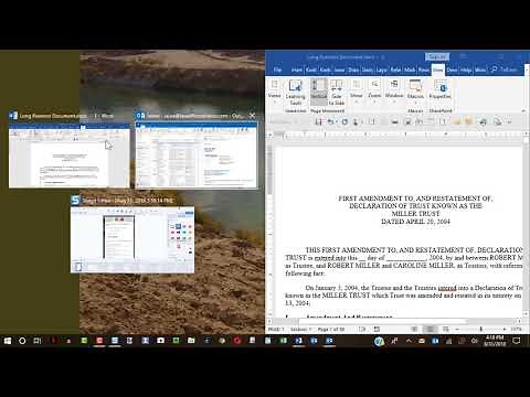 MS Word: Simultaneously see two instances of one document