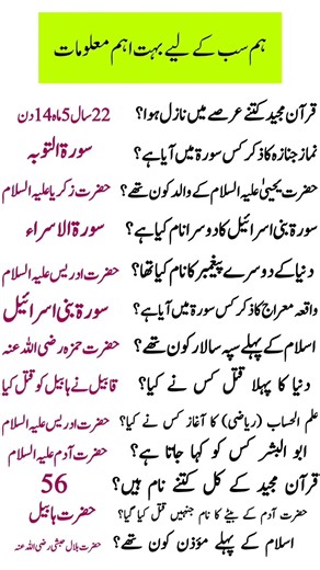 📖 Top Islamic General Knowledge Questions & Answers | Quran & Islam Facts l