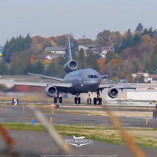 440 reactions · 17 shares | Omega Aerial Refueling Services McDonnell Douglas DC-10 Tanker Takeoff from Boeing Field | Pro Aviation | Facebook