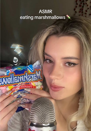 Delicious ASMR Marshmallow Eating Experience