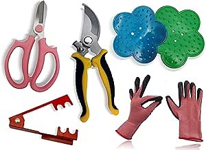 Floral Toolkit,Rose Thorn Remover Tool, Garden Pruning Shears Scissors Kit, Florist's Toolkit,Use for Florist Supplies (Toolkit)