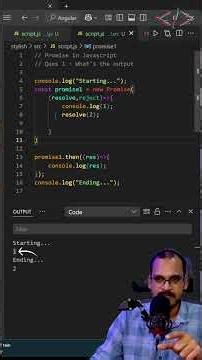 Pro Tip: Async vs Sync in JavaScript What's the Output? | CodeWithKG
