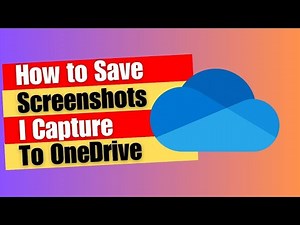 How to Save Screenshots I Capture To OneDrive | automatically save screenshots to onedrive