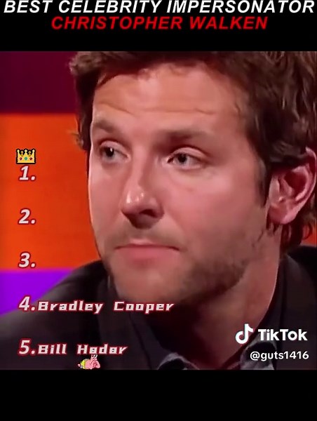 Best Celebrity Impersonator Christopher Walken #billhoder #garyoldmant #bradleycooper #tomhiddleston