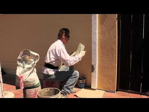 Repair chipped stucco styrofoam molds.