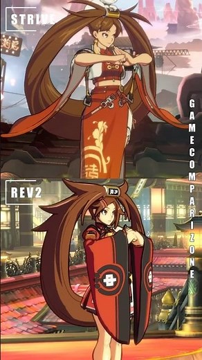 Guilty Gear Strive vs XRD Rev 2 Jam Kuradoberi comparison side by side