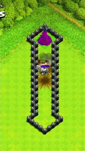 “Golem vs Wizard Tower & Hidden Bomb 🗿💥 | TH8 Clash of Clans | Younus YT Gaming | COC Shorts”