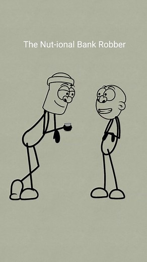 The Nut-ional Bank Robber #ricoanimation #reelsfb #reels #animation #memes #highlights #Funny #fun | Rico Animation