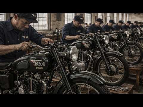 Inside the BSA M20 1946 Factory After World War II : How Britain Turned War Bikes into Road Icons