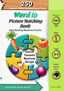 Word to Picture Matching Puzzle Book - Etsy