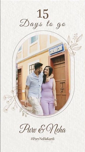 Ideas for wedding coutndown videos | Wedding Countdown | Trending Music #weddingideas