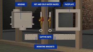 BrassCraft 1/2 in. NOM CPVC x 3/4 in. Garden Hose with 1/4 Turn Brass Ball Valves and Hammer Arrestors WSBPR1 B