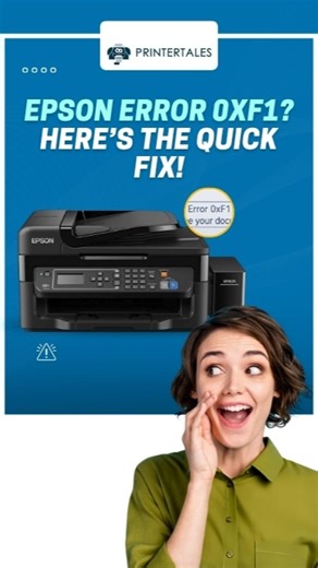 Printer Tales on Instagram: "How to Fix Epson Printer Error 0xf1 Error? | Printer Tales https://youtu.be/LZM1esO3yTM #epson #printer #fix #epsonprinter #0xf1 #error #printertales #printers #3dprinter #wirelessprinter #unitedstates #printerepson #wifiprinter #inkjetprinter #laserjetprinter #bluetoothprinter #printing #print #printingservices"