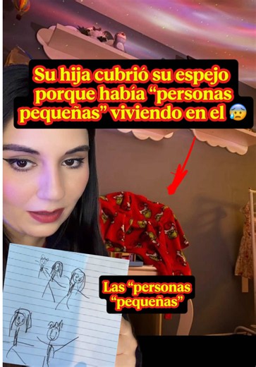 Su hija comenzó a cubrir el espejo de su cuarto porque, según sus palabras, vivía gente pequeña ahí, y no solo en ese espejo, si no en los espejos de toda la casa 😰 #espejos #terror #terrorifico #sobrenatural #paranormal