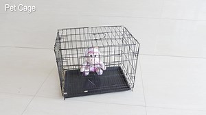 48'' Foldable Collapsible Metal Large Xxl Dog Cage Metal Kennels, Stackable Dog Cages for Large Dog, Wholesale Dog Crate
