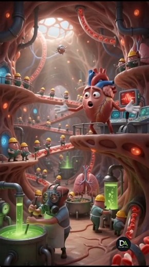 😱 Inside the Human Body! | 3D Animation by Digital Ansari | #shorts #youtubeshorts #ai