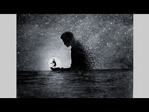 Drawing a Dream in the Dark | Dream Art | Girl Drawing