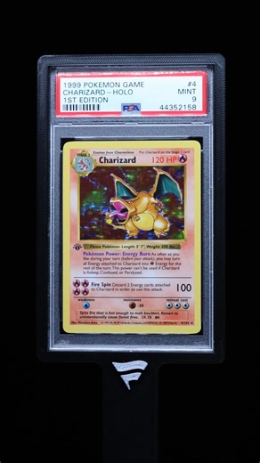 1999 Pokemon Base Set 1st Edition Shadowless Holo Charizard #4 PSA 9 MINT