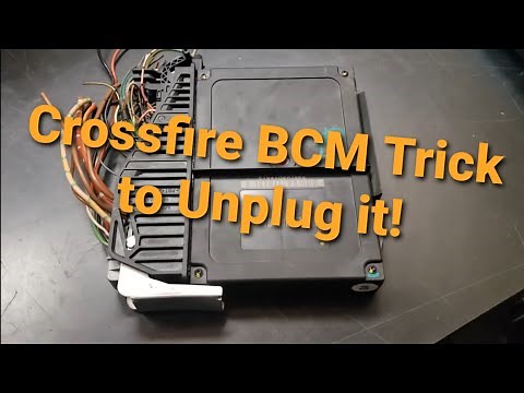Chrysler Crossfire How to unplug the BCM body control module