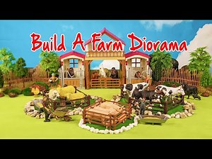 Toy Farm Diorama - Horses, Cows, Sheep and Pigs Are Looking For Us To Build a Farm.