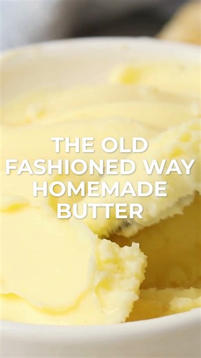 Learn how to make butter the old fashioned way using simple kitchen tools, no butter churn required. Full recipe: https://toriavey.com/homemade-butter/ | Tori Avey