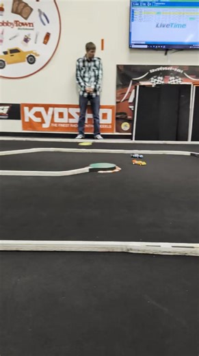 On your way to HobbyTown to finish Christmas shopping like...🏎️💨😅 What might look like a sped up video is Aaron absolutely FLYING around the track in the Unlimited Micro class! Our fastest and most challenging onroad micro class 🏁🤘 | HobbyTown