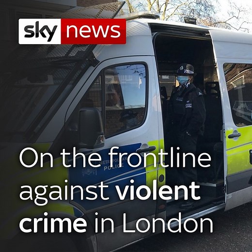 Sky News followed police in northeast London, as officers confronted those they suspected of being involved in violent activity. Get more on this story: https://trib.al/vh6vtl1 | Sky News