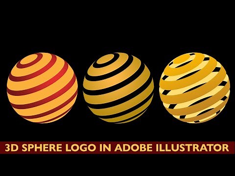 How to create 3d Sphere Logo in Adobe Illustrator