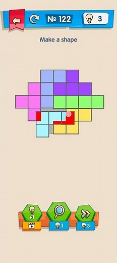 Level 122 - Make the shape | IQ Boost | #walkthrough #viral #iqboost #trending