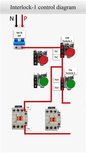 Interlock Motor Control (Forward & Reverse) | Industrial Electrical Basic Tutorial