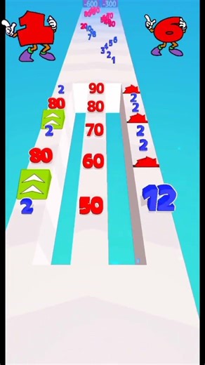 Number Run Lvl.12 - Multiplying Numbers To Max Level 🔥 #shorts #games #numberrun #gameshorts