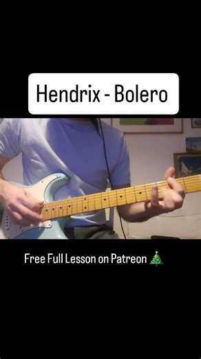 Julijan Erič on Instagram: "Jimi Hendrix – Bolero 🎸 Anthology version. One of his most atmospheric and overlooked intros. I just released a FREE public lesson on my Patreon a full 14-minute breakdown of this intro, with phrasing, feel, and explanation of every part. If you’ve ever wanted to explore Hendrix beyond the obvious songs, this one’s for you ❤️ 👇 Watch the full lesson free on Patreon (link in bio) Thank you @amalgam_audio for great Marshall 68 Superbass captures (I used that in the le