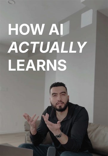 AI doesn’t “think.” It predicts → checks error → adjusts → repeats. That adjustment has a name: Gradient Descent. No magic. No hype. Just math data done right. If you want to learn real AI, not buzzwords, start the smart way with aiQal Tech. Link in bio. #viral #trending #ai #fyp #machinelearning