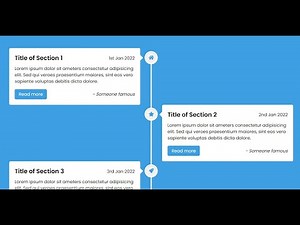 Create Timeline Design For Website Using HTML & CSS | Responsive Web Design #live #livestream
