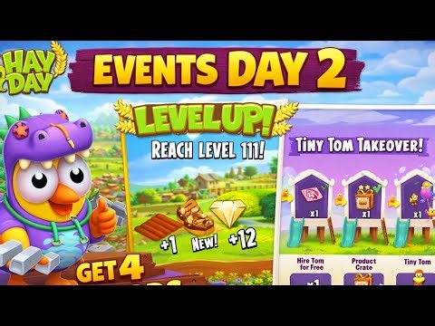 Hay Day Level Up Fast | Finally 110 Level Up | Events Day 2 #hayday #games