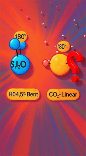 Why H2O is Bent and CO2 is linear ? Vishnu's Chemistry #
