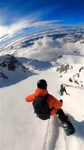 Snowboarding Highest Mountain Freestyle 🏂⛰️ with Snow Powder ❄️ Snowboard Crash and Fail Moments 🎬